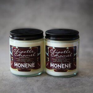 8oz Chipotle Caramel Scented Soy Wax Candles